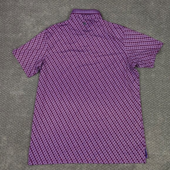 Greyson Polo Shirt Men's Large Wolf Tails Meadowsweet Golf Performance - Picture 5 of 11